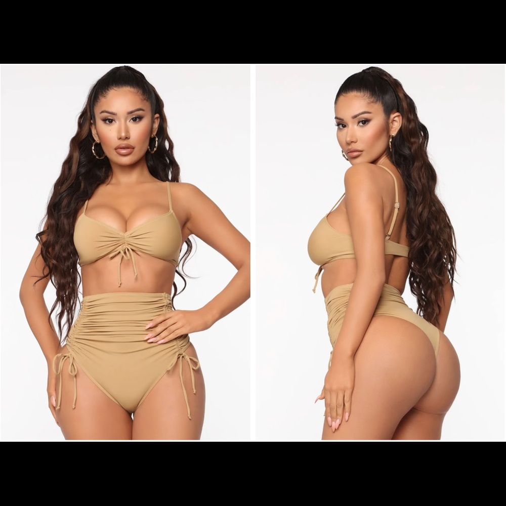 Fashion nova high wasted thong swim suit